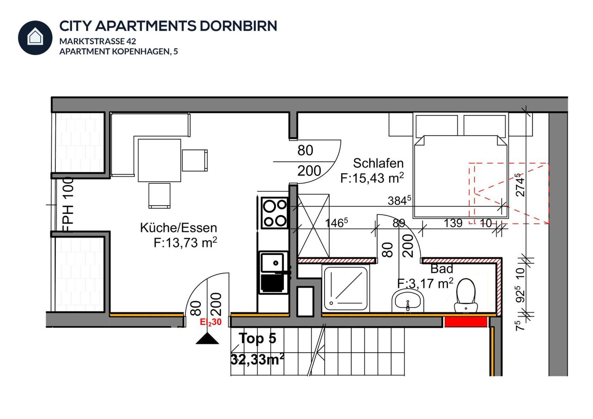 City Apartments Dornbirn Gemuetliches Apartment Im Stadtzentrum Dornbirn, Kopenhagen 5 Экстерьер фото